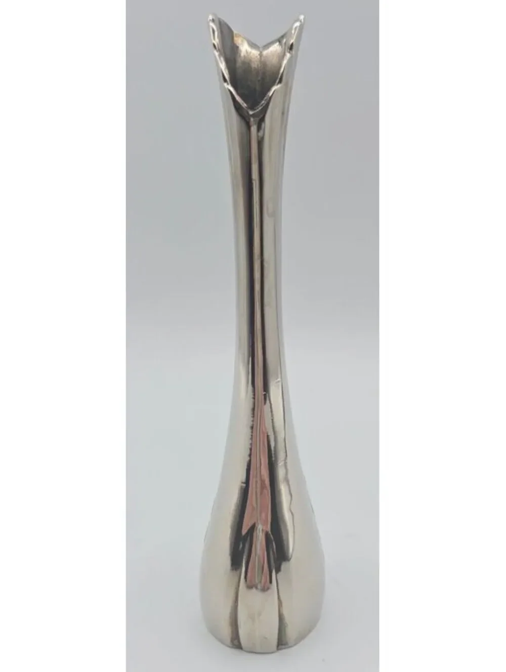 Vintage Silver Plated Swan Bud Vase 7